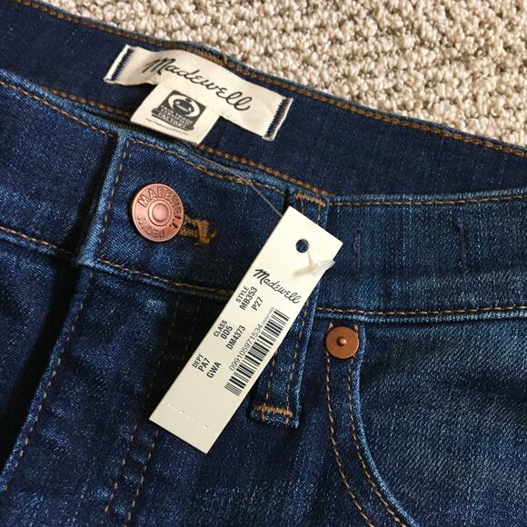 NWT Madewell 8 inch Skinny Jeans Size 27 Petite - Picture 3 of 8